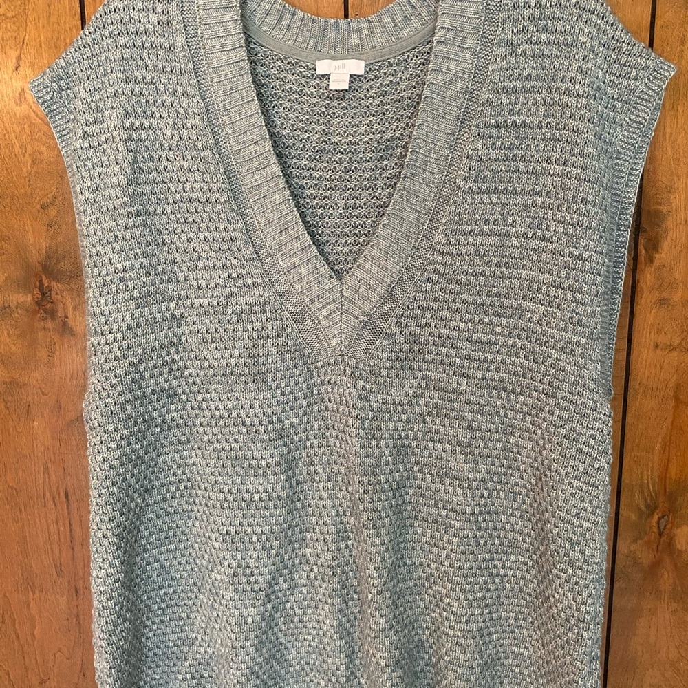 J. Jill Textured Knit Sweater Vest